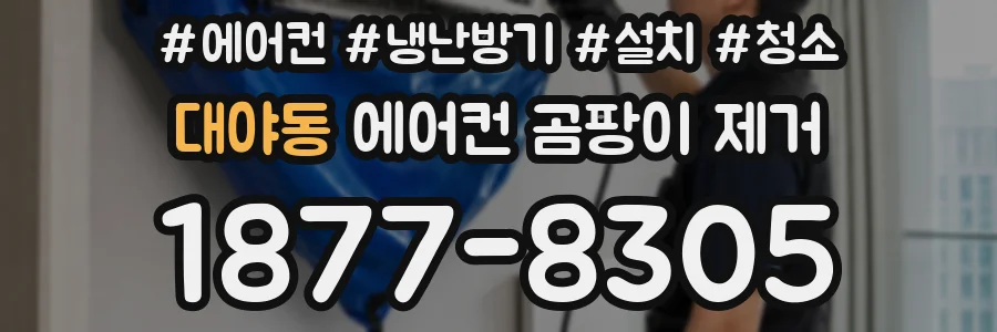 대야동 에어컨 곰팡이 제거