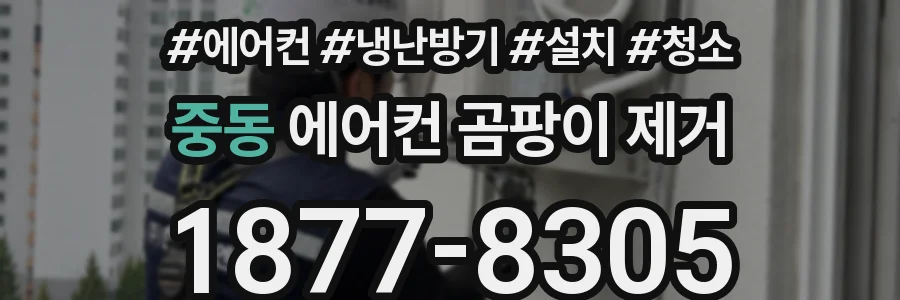 중동 에어컨 곰팡이 제거