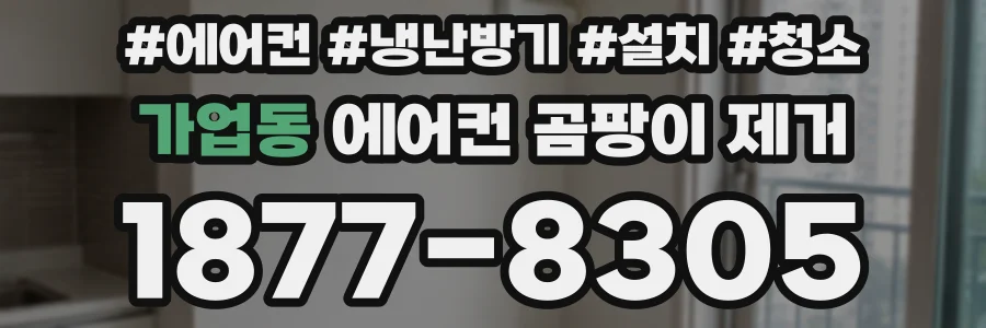 가업동 에어컨 곰팡이 제거