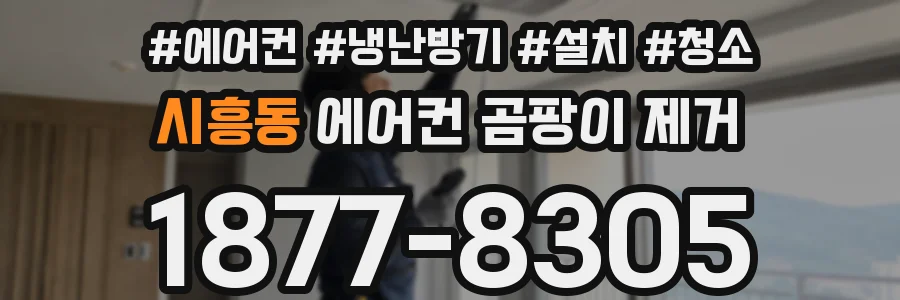 시흥동 에어컨 곰팡이 제거