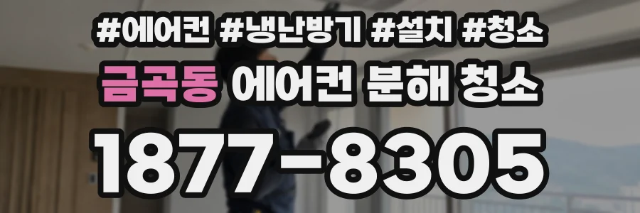 금곡동 에어컨 분해 청소