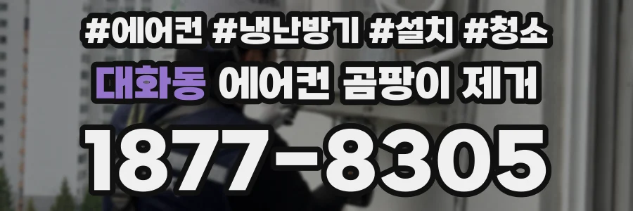 대화동 에어컨 곰팡이 제거
