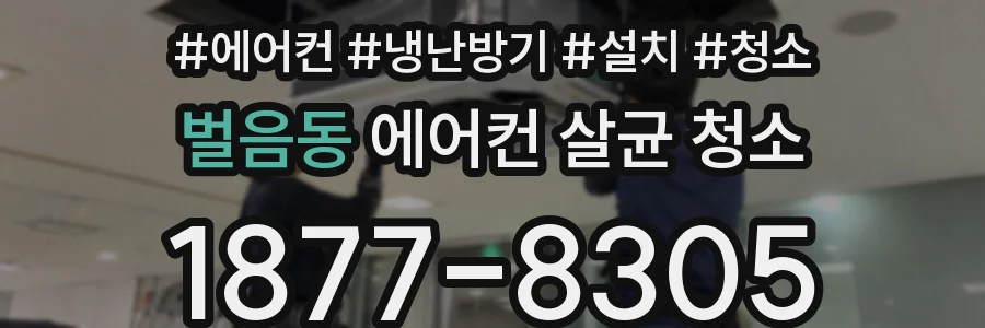 벌음동 에어컨 살균 청소