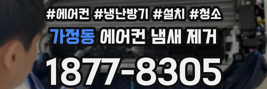 가정동 에어컨 냄새 제거