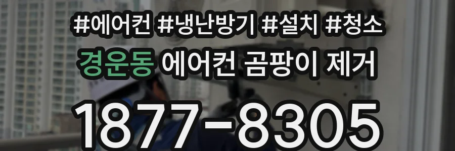 경운동 에어컨 곰팡이 제거