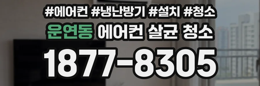 운연동 에어컨 살균 청소
