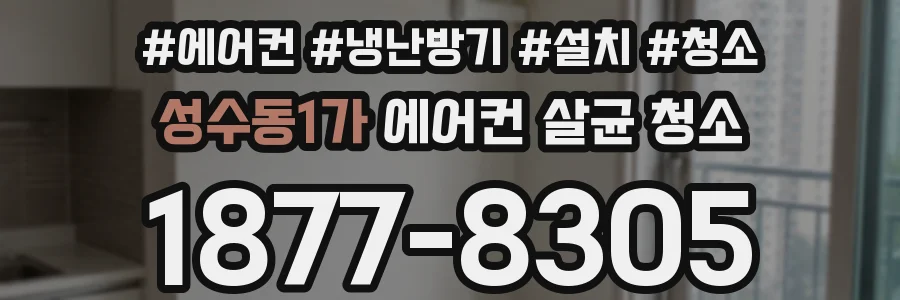 성수동1가 에어컨 살균 청소