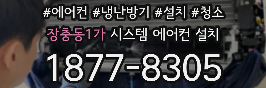 장충동1가 시스템 에어컨 설치