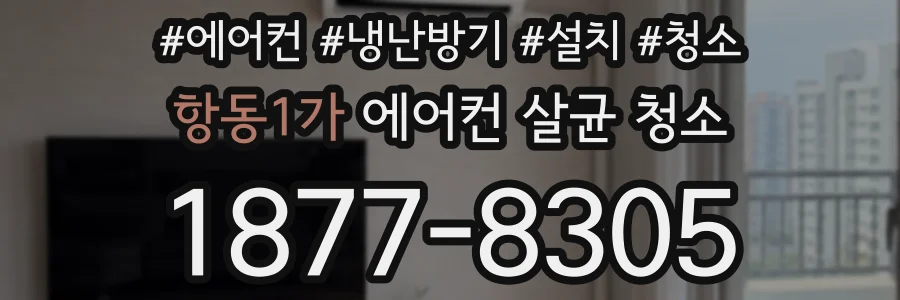항동1가 에어컨 살균 청소