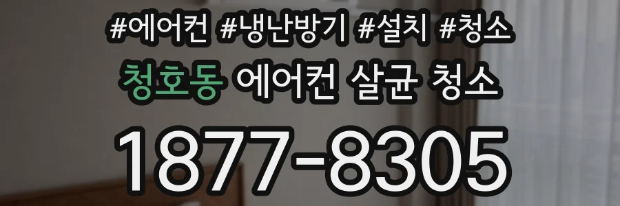 청호동 에어컨 살균 청소