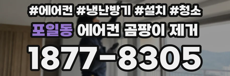포일동 에어컨 곰팡이 제거