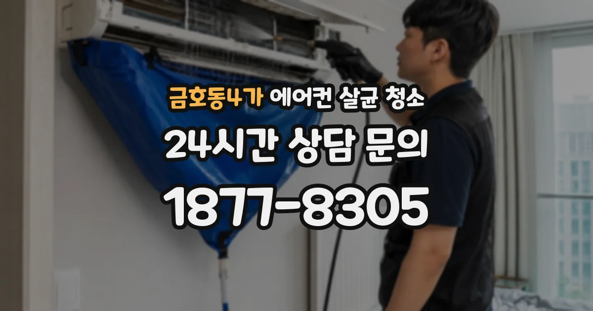 금호동4가 에어컨 살균 청소