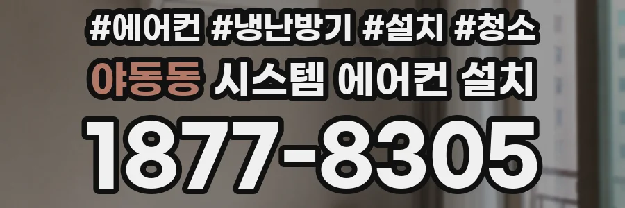 야동동 시스템 에어컨 설치