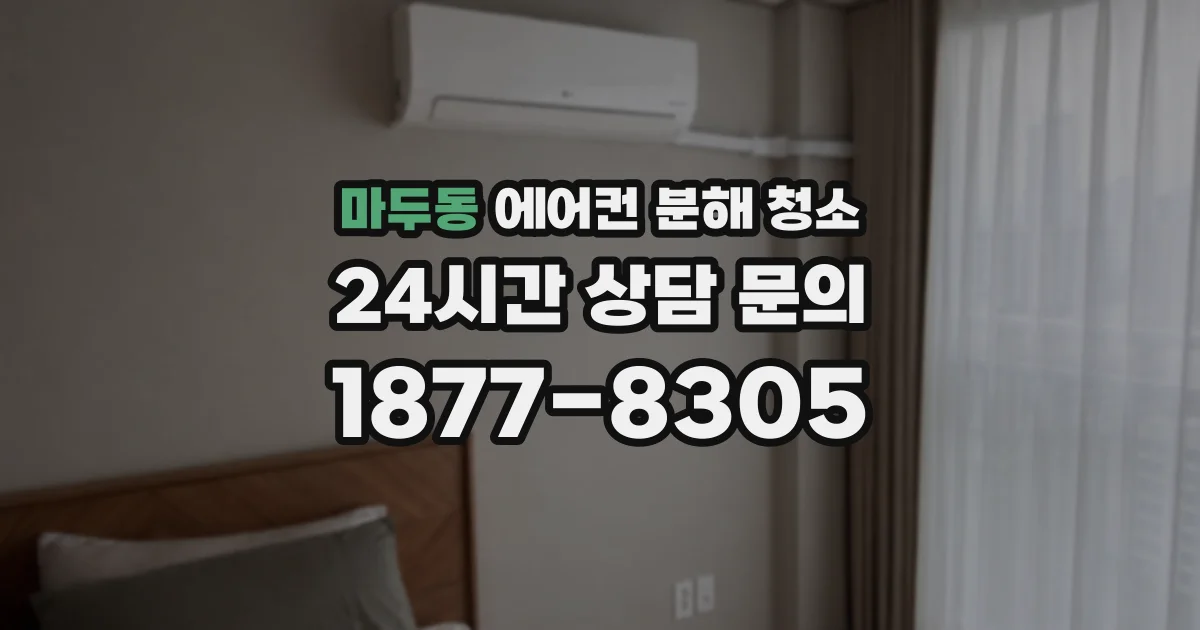 마두동 에어컨 분해 청소