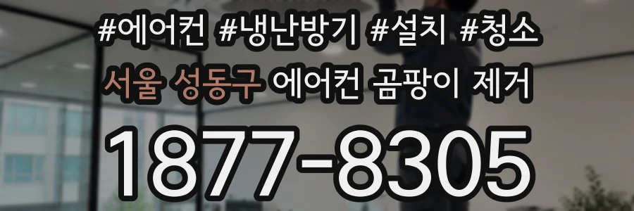 서울 성동구 에어컨 곰팡이 제거