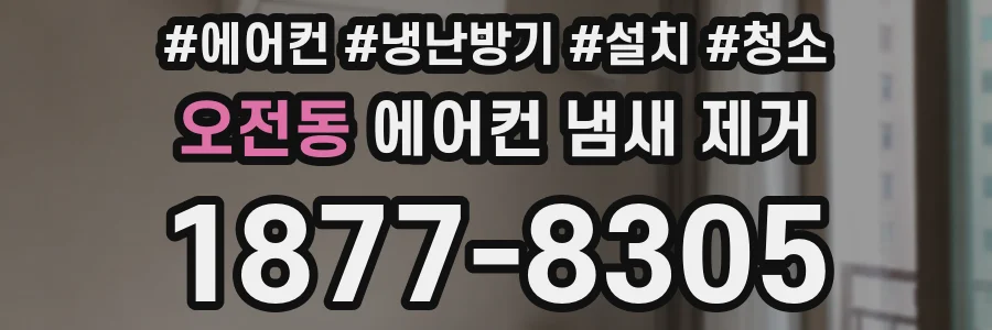 오전동 에어컨 냄새 제거