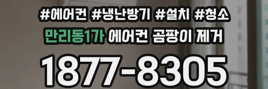만리동1가 에어컨 곰팡이 제거