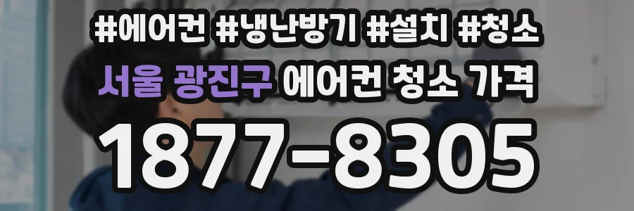 서울 광진구 에어컨 청소 가격