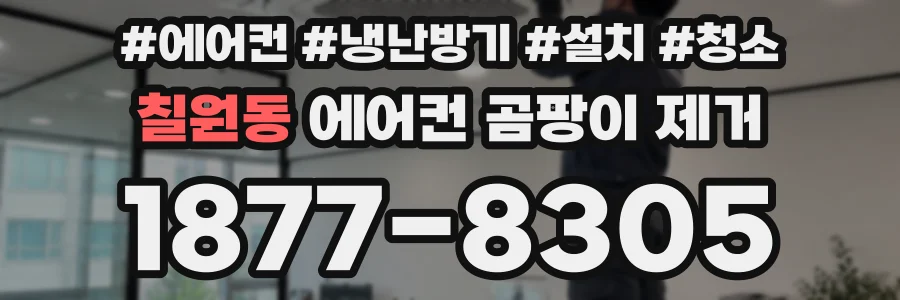 칠원동 에어컨 곰팡이 제거