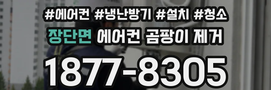 장단면 에어컨 곰팡이 제거
