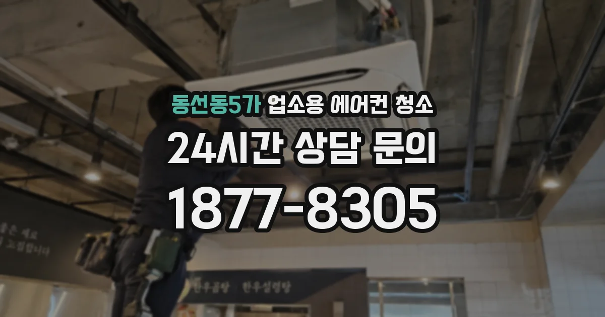 동선동5가 업소용 에어컨 청소
