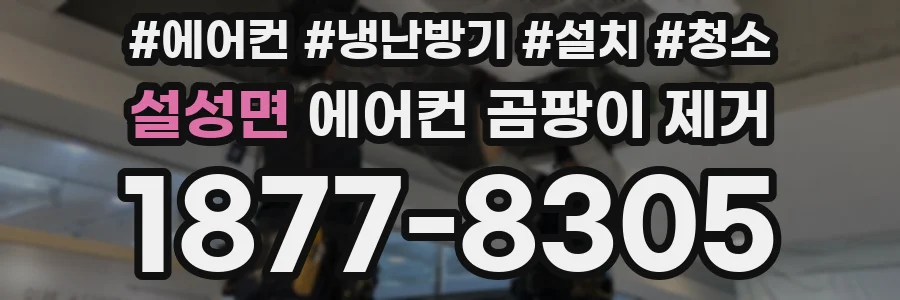 설성면 에어컨 곰팡이 제거