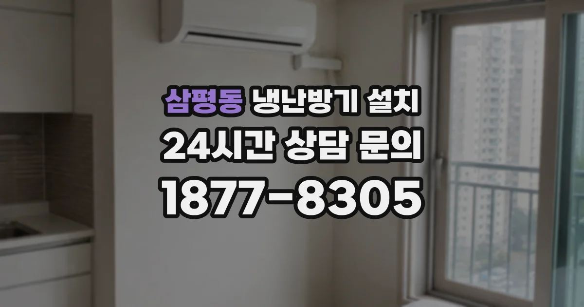 삼평동 냉난방기 설치