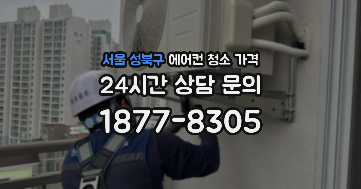 서울 성북구 에어컨 청소 가격