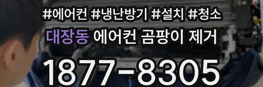 대장동 에어컨 곰팡이 제거