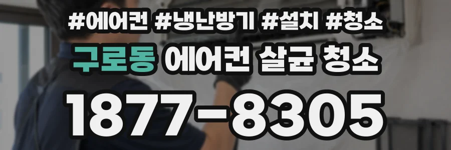 구로동 에어컨 살균 청소