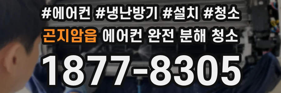 곤지암읍 에어컨 완전 분해 청소
