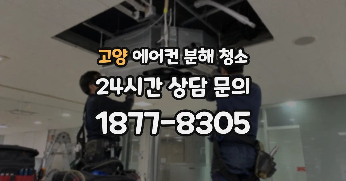 고양 에어컨 분해 청소