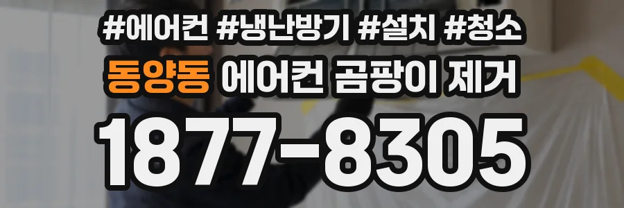 동양동 에어컨 곰팡이 제거