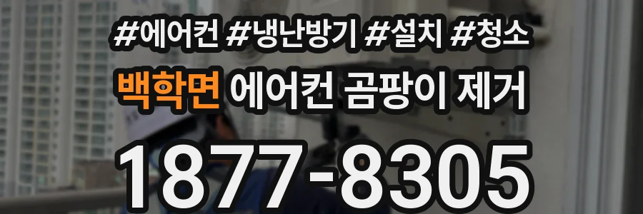 백학면 에어컨 곰팡이 제거