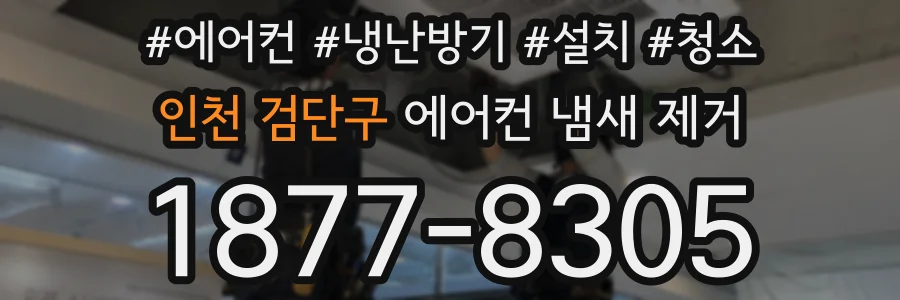 인천 검단구 에어컨 냄새 제거