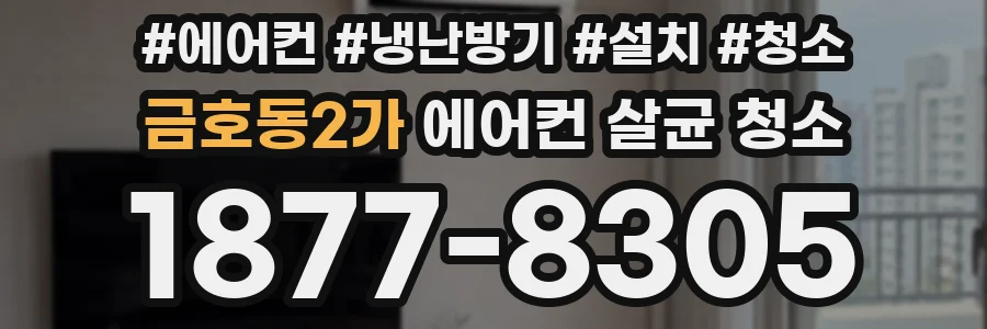금호동2가 에어컨 살균 청소