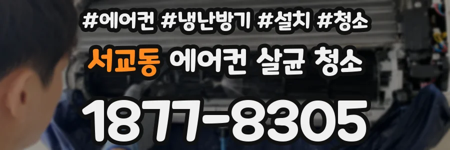 서교동 에어컨 살균 청소