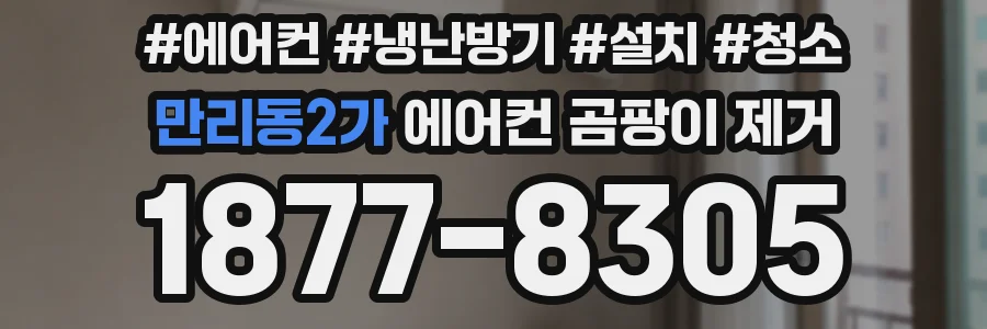 만리동2가 에어컨 곰팡이 제거