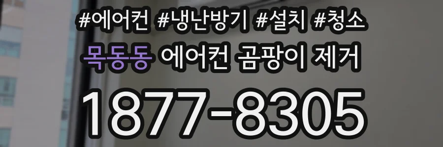 목동동 에어컨 곰팡이 제거
