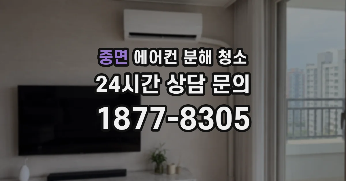 중면 에어컨 분해 청소