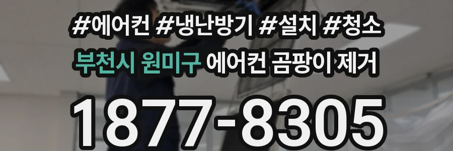 부천시 원미구 에어컨 곰팡이 제거