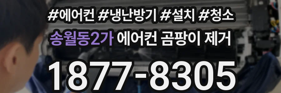 송월동2가 에어컨 곰팡이 제거