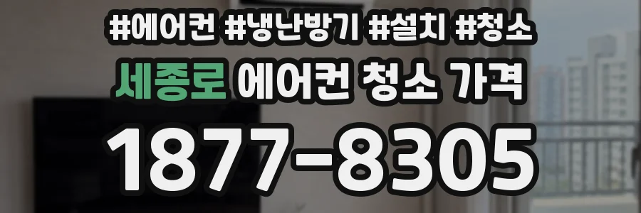 세종로 에어컨 청소 가격