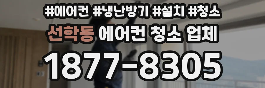 선학동 에어컨 청소 업체