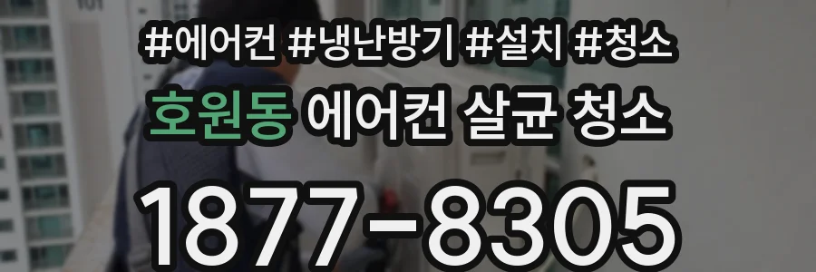 호원동 에어컨 살균 청소