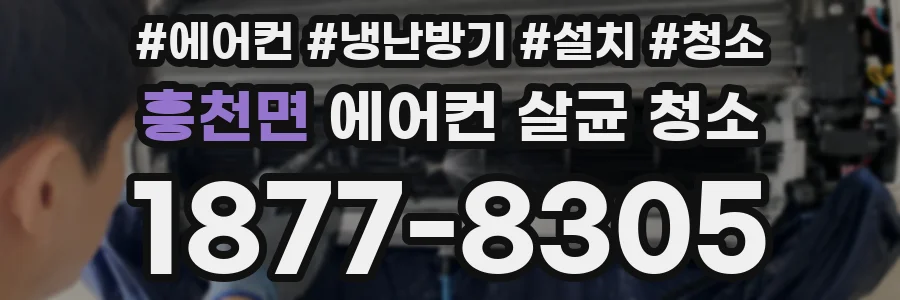 흥천면 에어컨 살균 청소