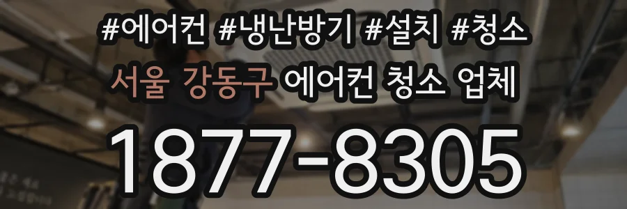 서울 강동구 에어컨 청소 업체