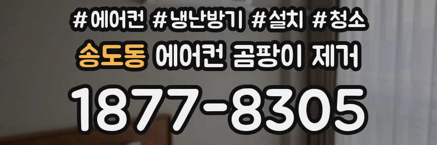 송도동 에어컨 곰팡이 제거