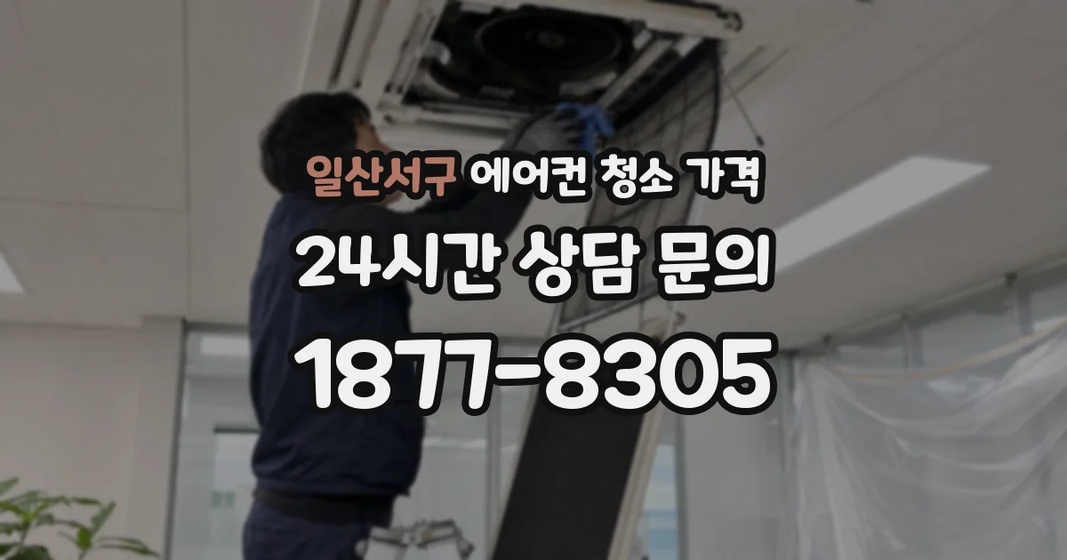 일산서구 에어컨 청소 가격