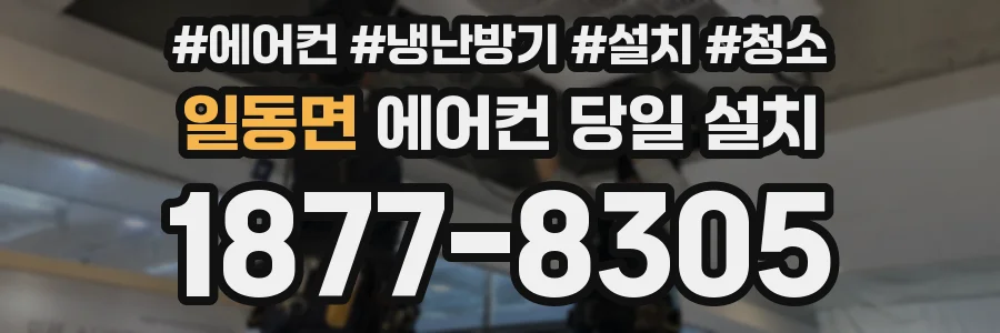 일동면 에어컨 당일 설치
